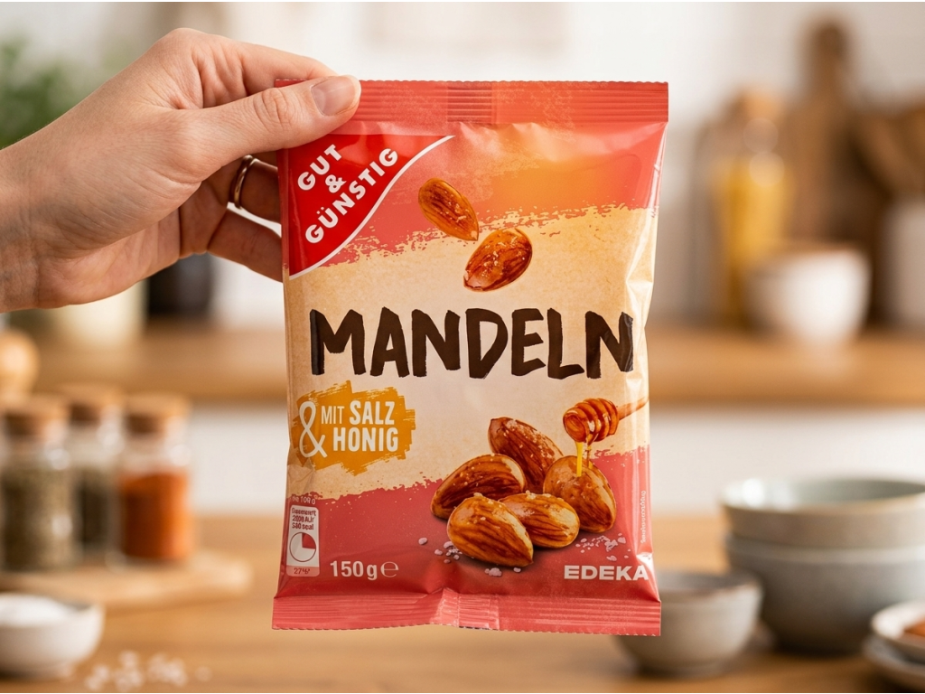 G&G Mandle se solí a medem držené v ruce
