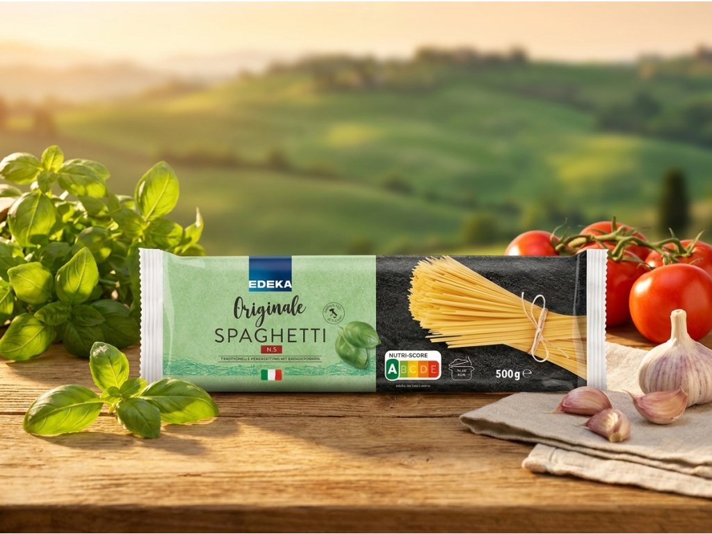 Edeka Italia spaghetti N.5 v přírodním prostředí