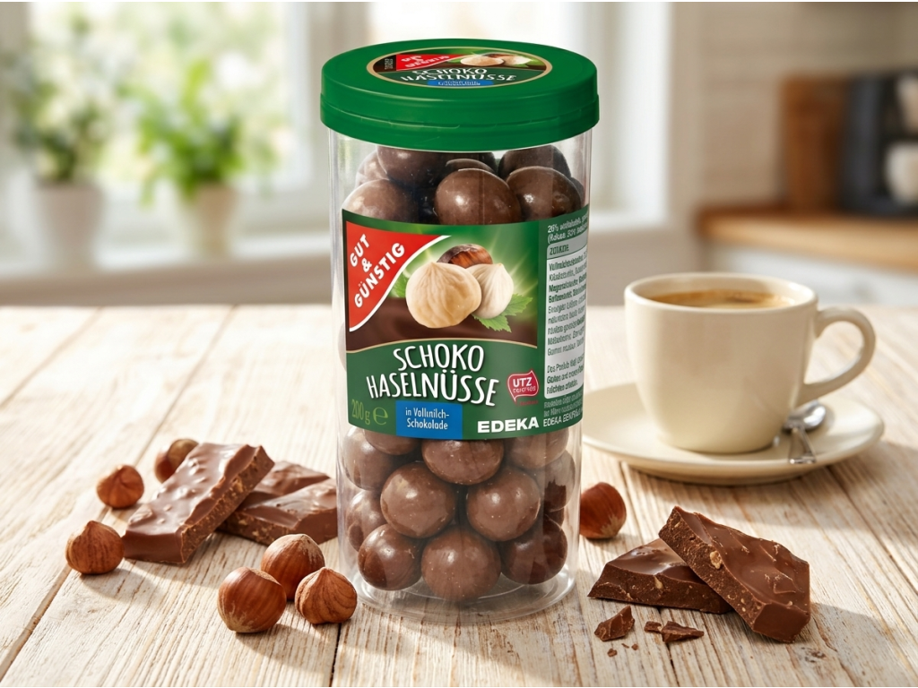 G&G Lískové oříšky v mléčné čokoládě ke kávě