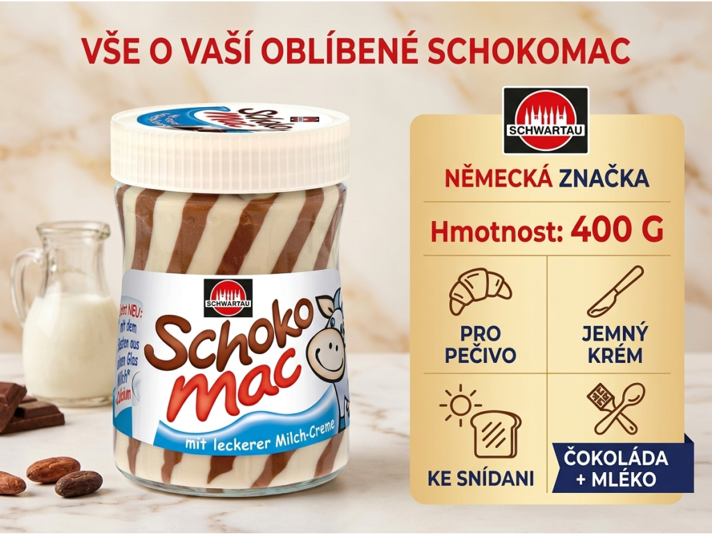 Schwartau SchokoMac - přehled výhod