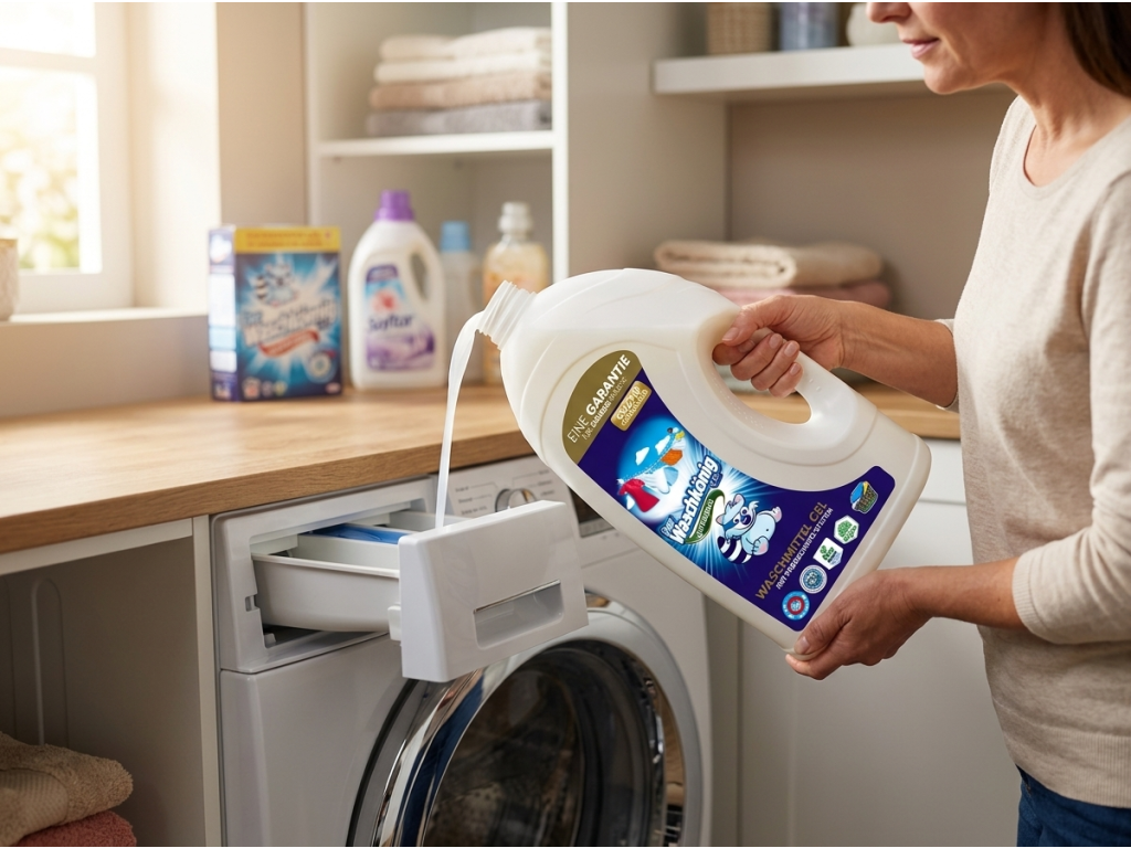 WaschKönig Universal prací gel při dávkování do pračky
