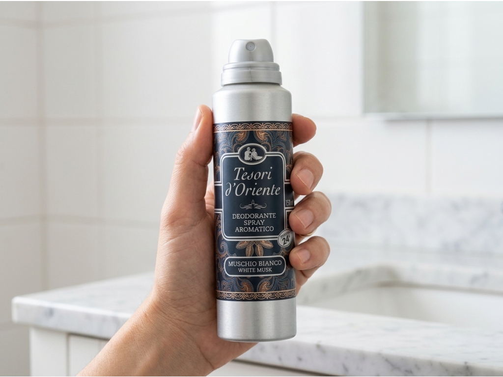 Deodorant Tesori d'Oriente Muschio Bianco v ruce