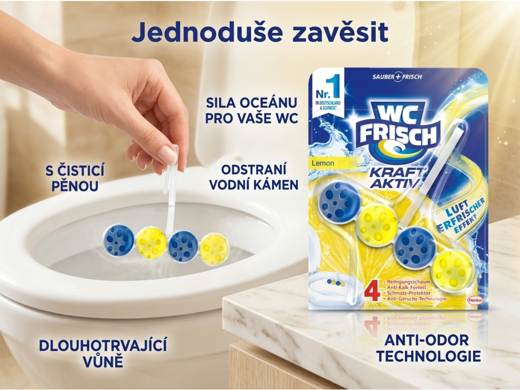 Použití WC Frisch Lemon