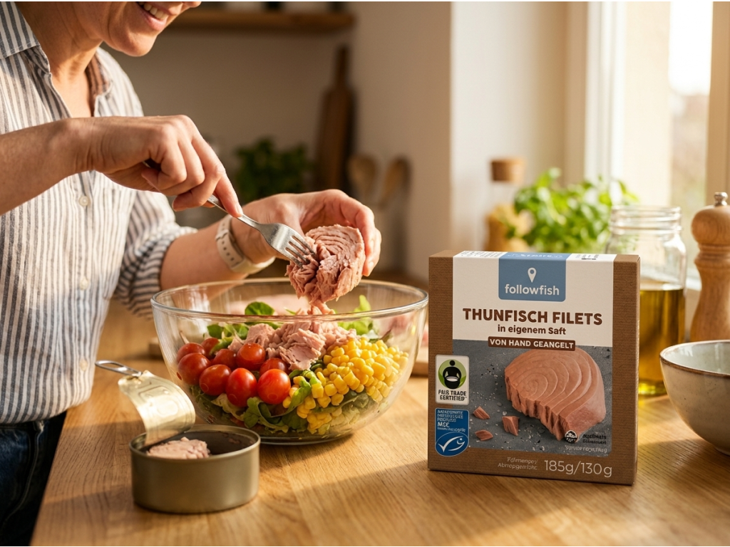 Followfish tuňákové filety ve vlastní šťávě MSC Fair Trade 185 g - použití v kuchyni