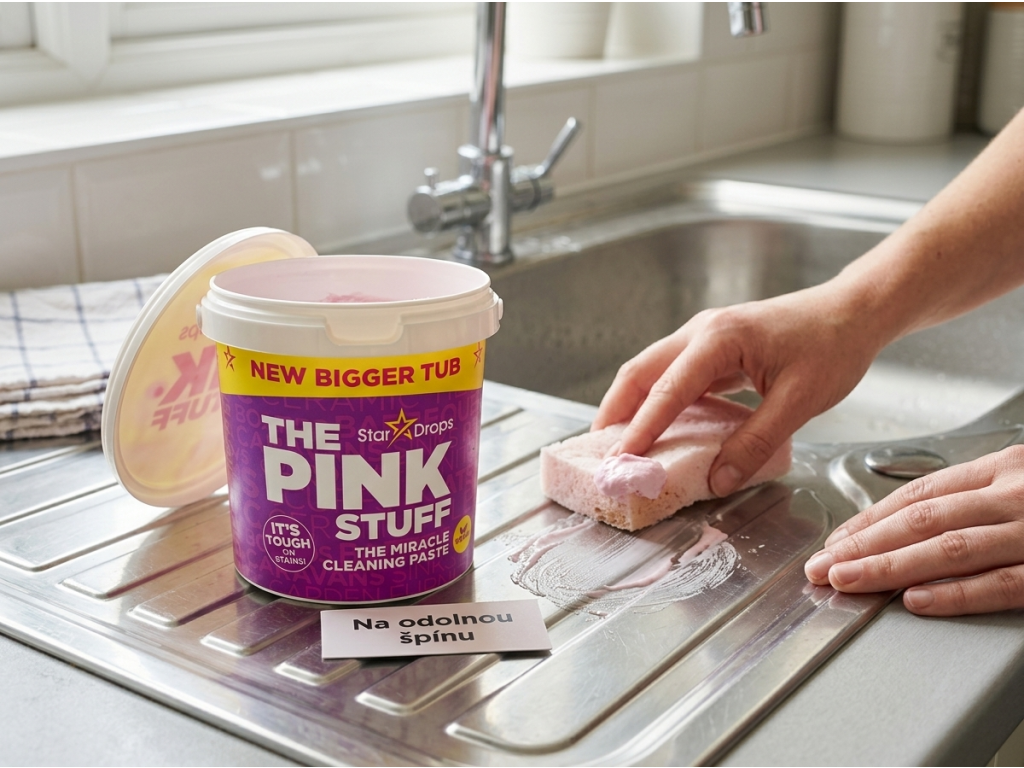 Použití The Pink Stuff pěny na koupelnové obklady