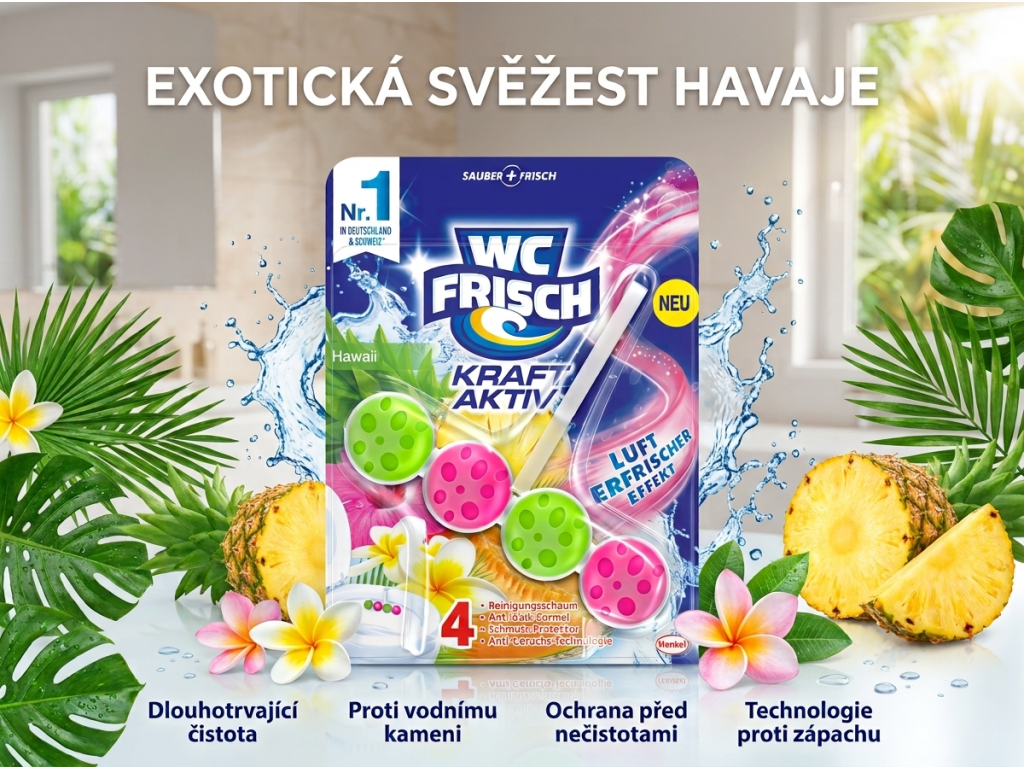 WC Frisch Hawaii v koupelně