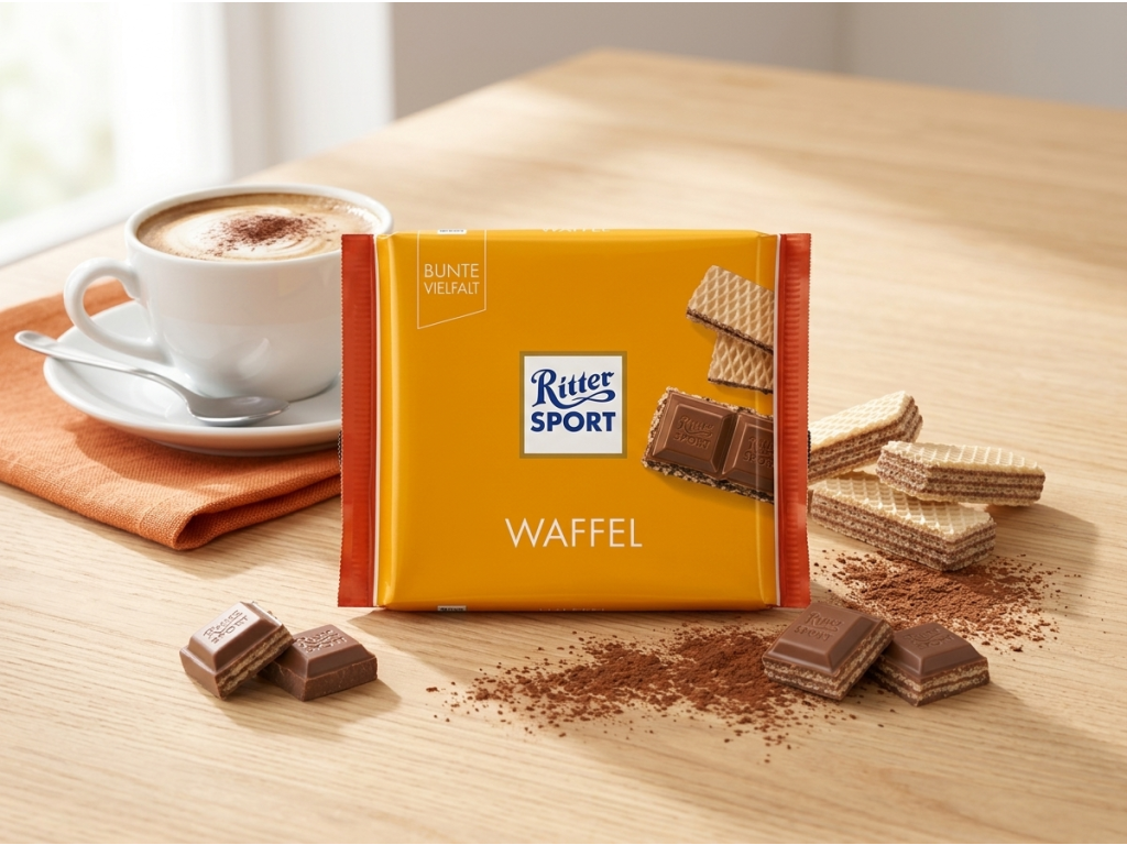 Ritter Sport Waffel oplatkové servírování