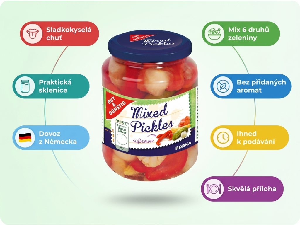 G&G zeleninová směs 330 g - infografika s výhodami