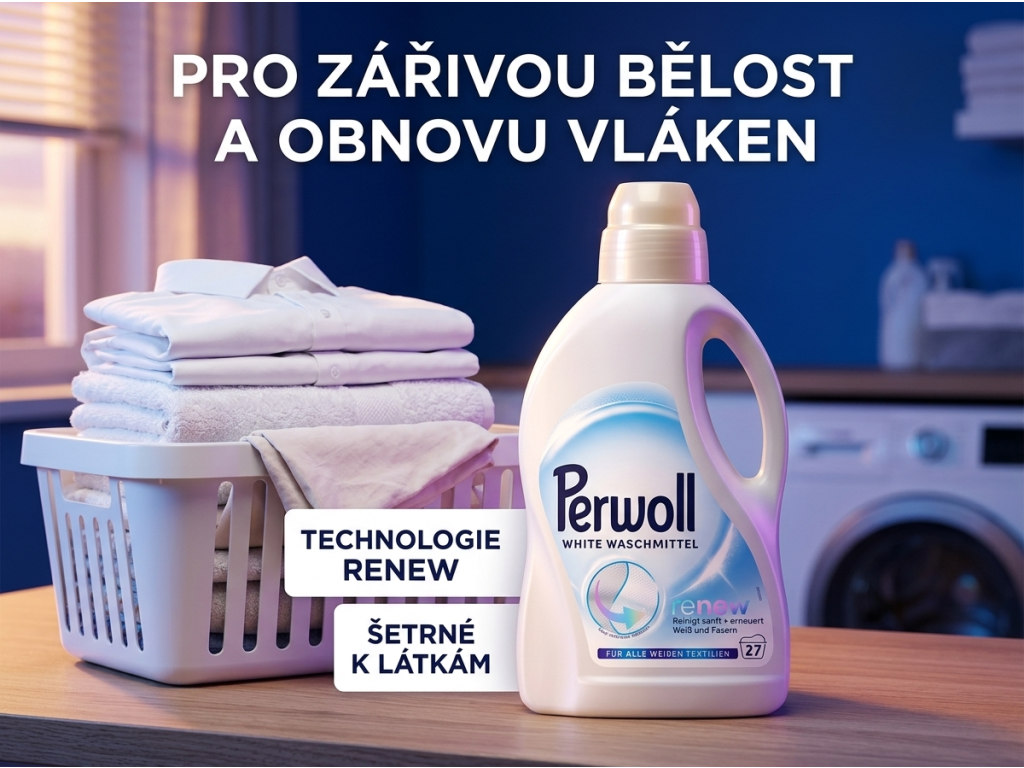 Perwoll Renew White pro bílé a světlé textilie