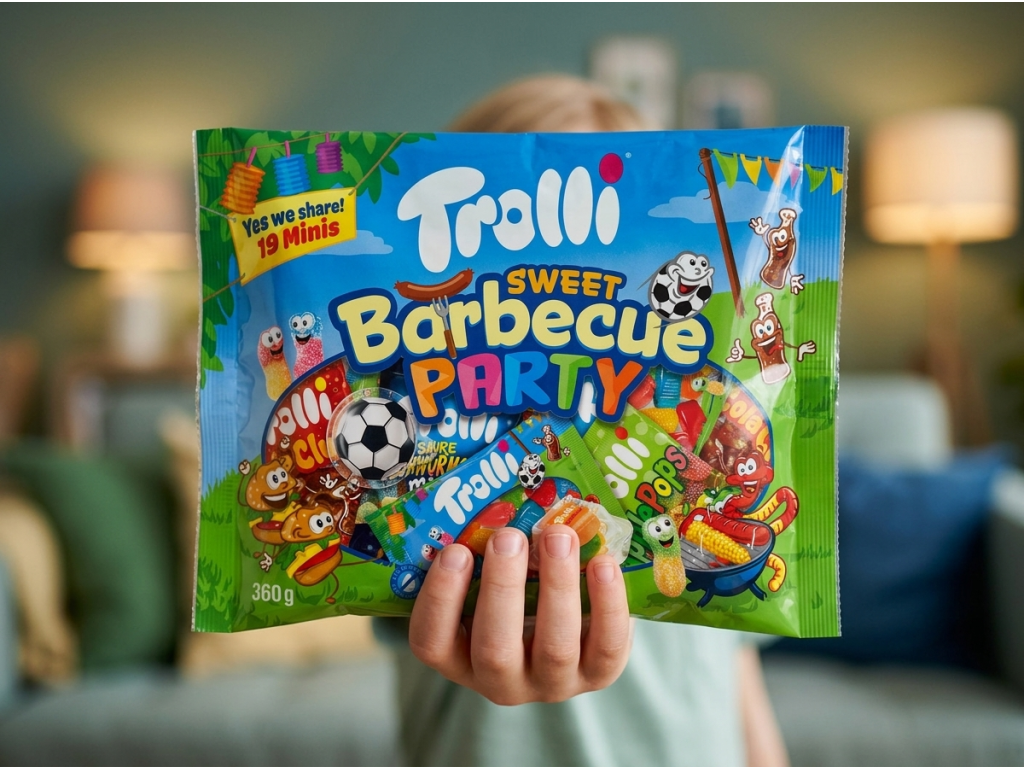 Trolli Sweet Barbecue Party - balení v ruce
