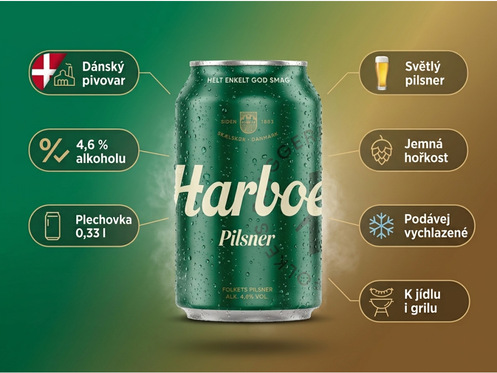 Harboe Pilsner - přehled benefitů