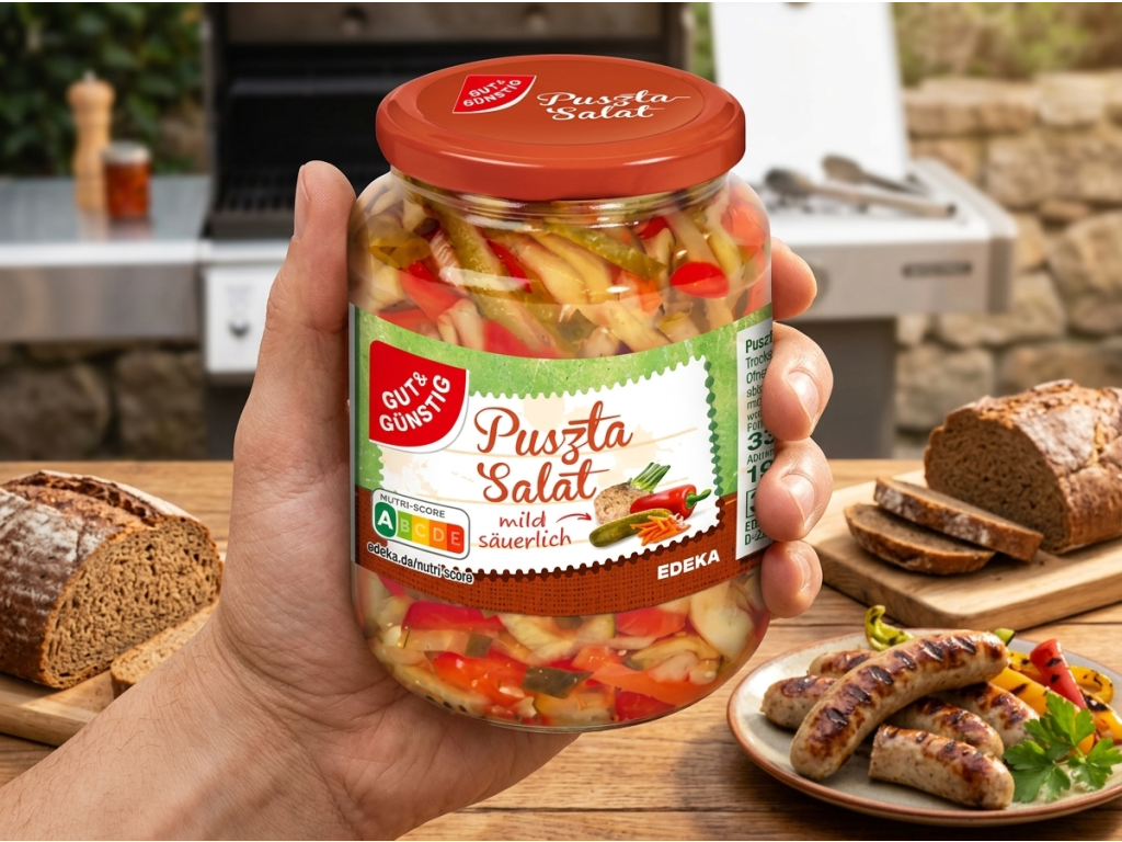 G&G Puszta salát ve sklenici v ruce