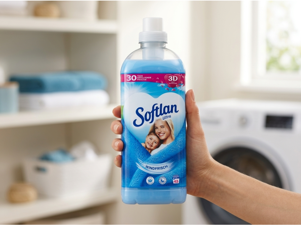 Softlan 3D Ultra aviváž svěží vánek - praktická lahev 1 l