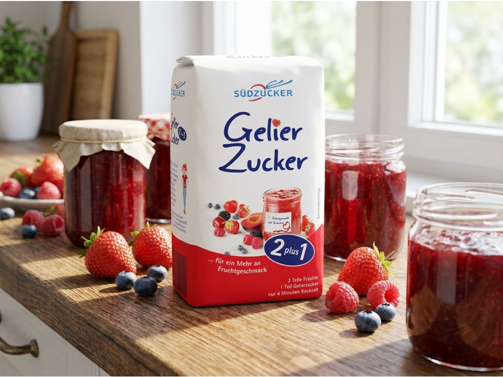 Südzucker želírovací cukr v kuchyni