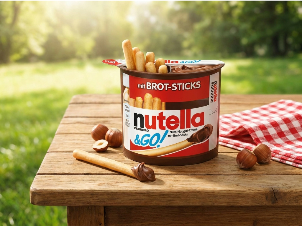 Nutella & GO! s křupavou tyčinkou 52 g v přírodě na pikniku