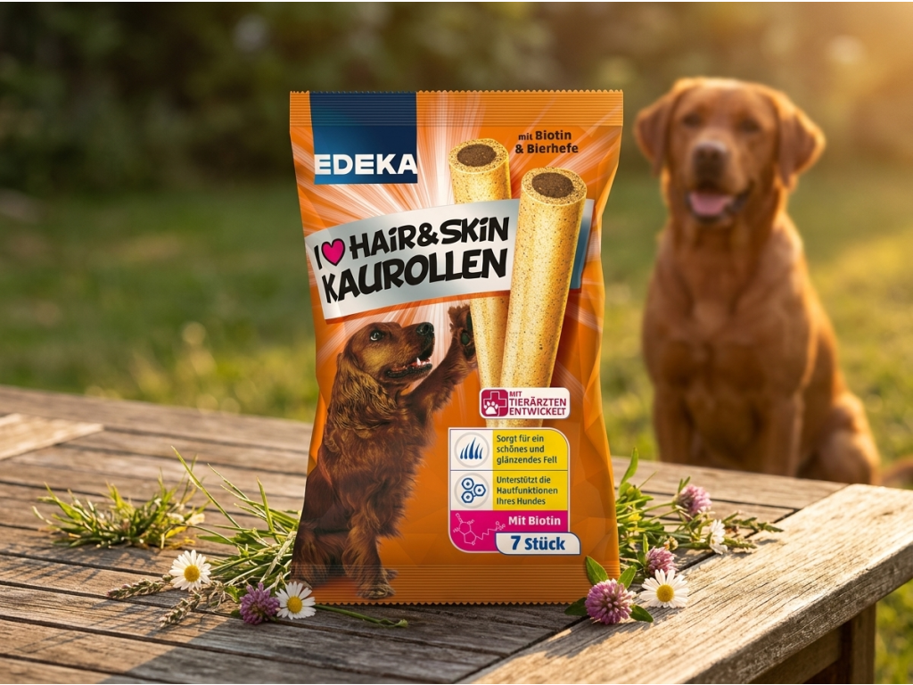 Edeka I love žvýkací tyčinky pro perfektní srst a kůži v přírodním prostředí