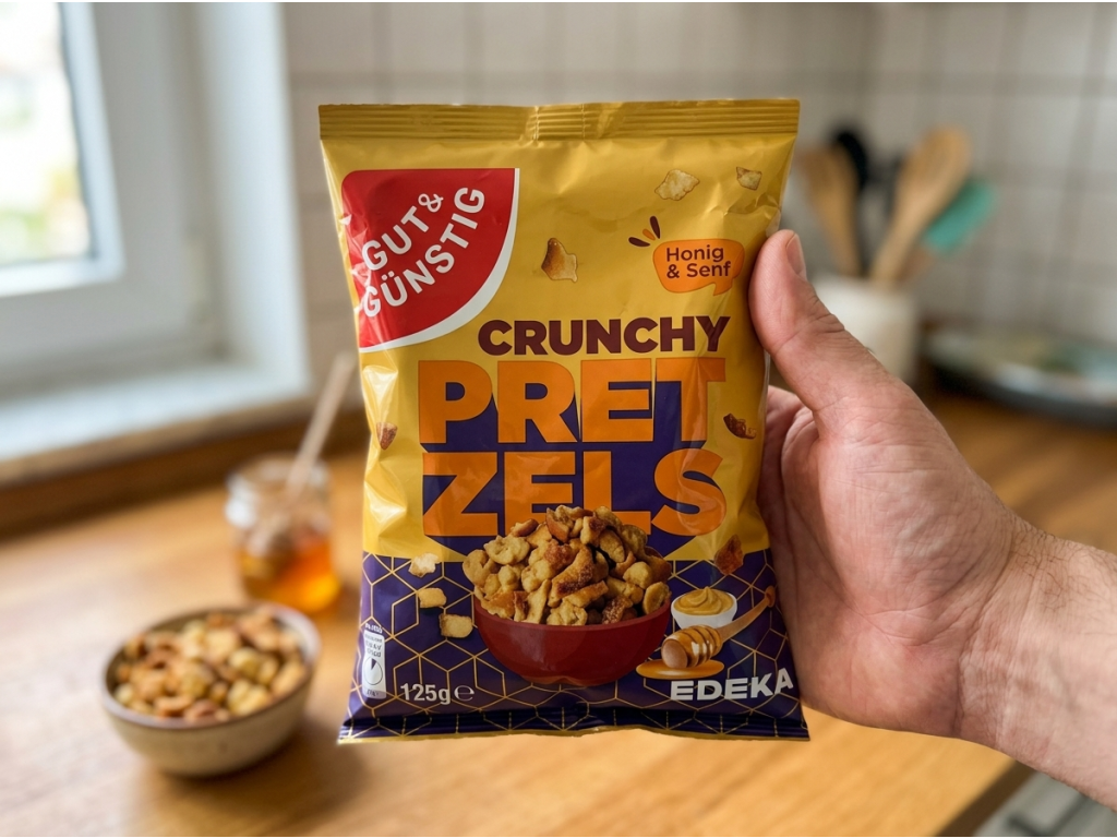 G&G křupavé preclíčky s medem a hořčicí - balení do ruky