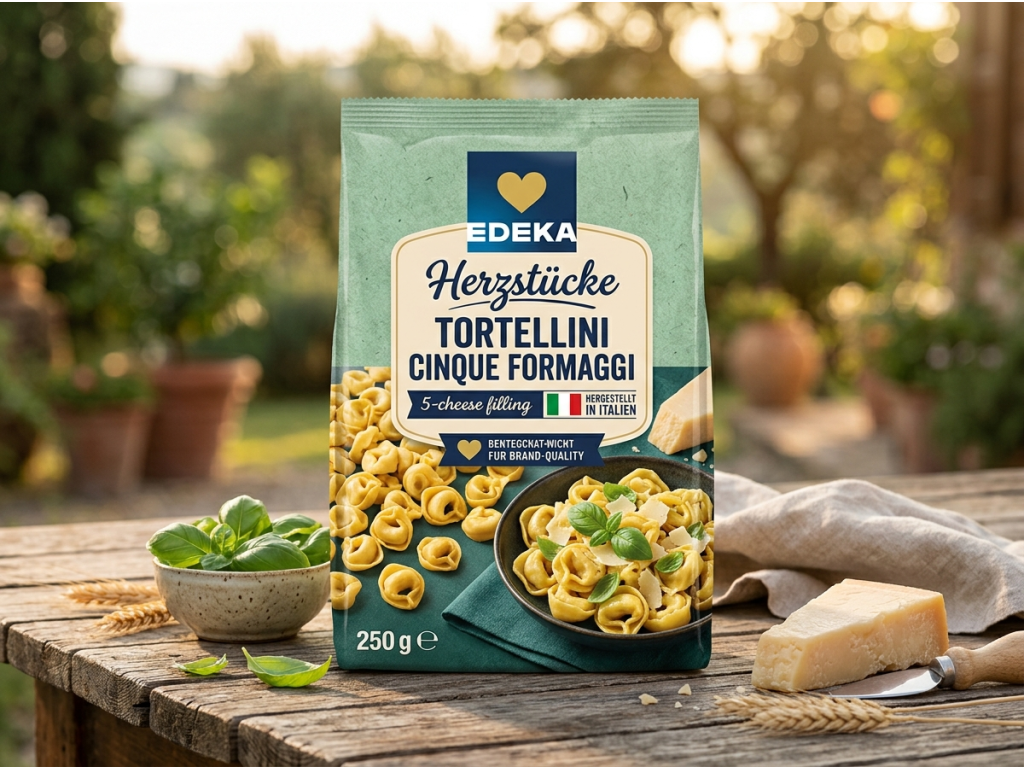 Edeka Tortellini Cinque Formaggi v přírodním prostředí