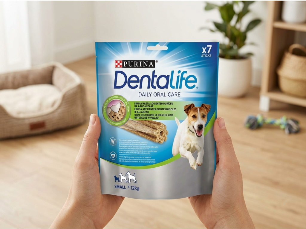 Purina Dentalife Small balení v ruce