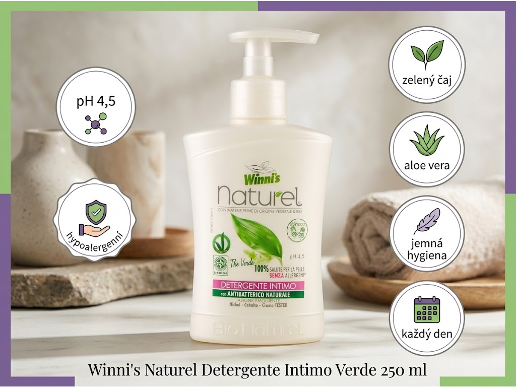 Winni's intimní mýdlo Verde - benefity
