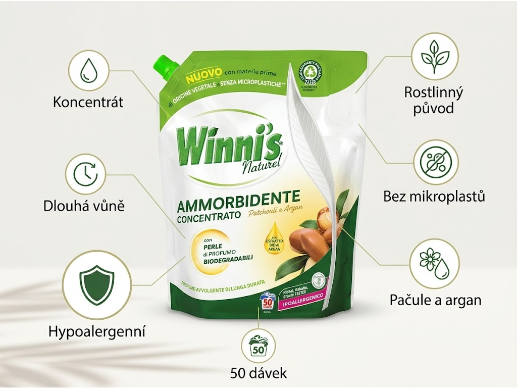 Winni´s aviváž Pačule a argan - hlavní výhody