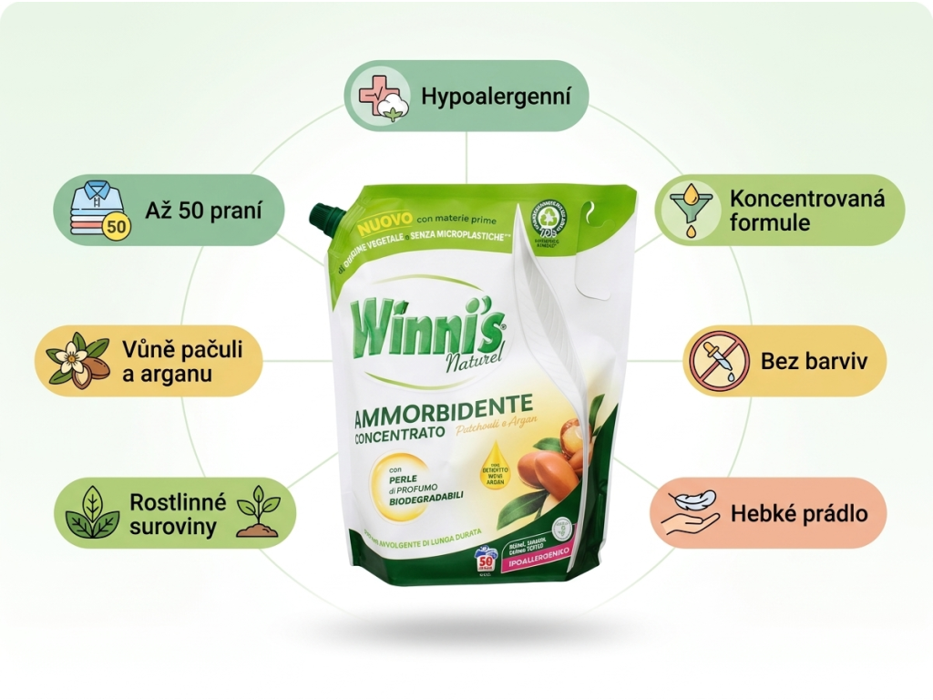Winni´s aviváž Pačule a argan - přehled výhod