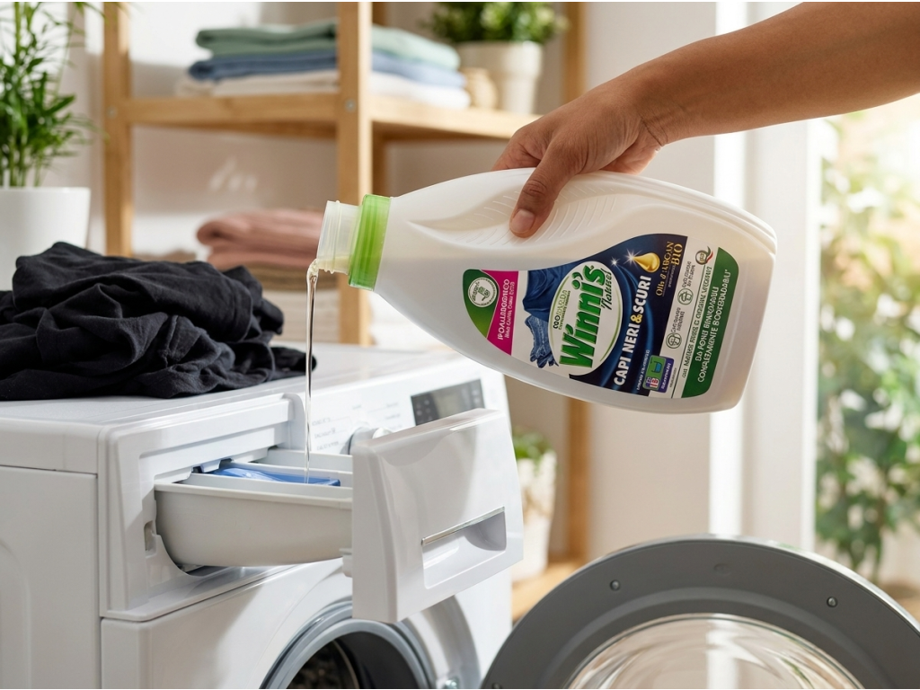 Winni's prací gel na černé prádlo Neri & Scuri 15 dávek 750 ml - použití v pračce