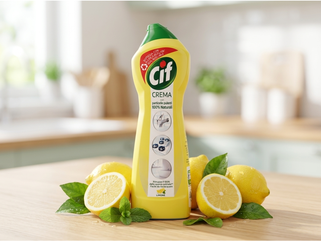 Cif čisticí krém citron s čerstvými citrony