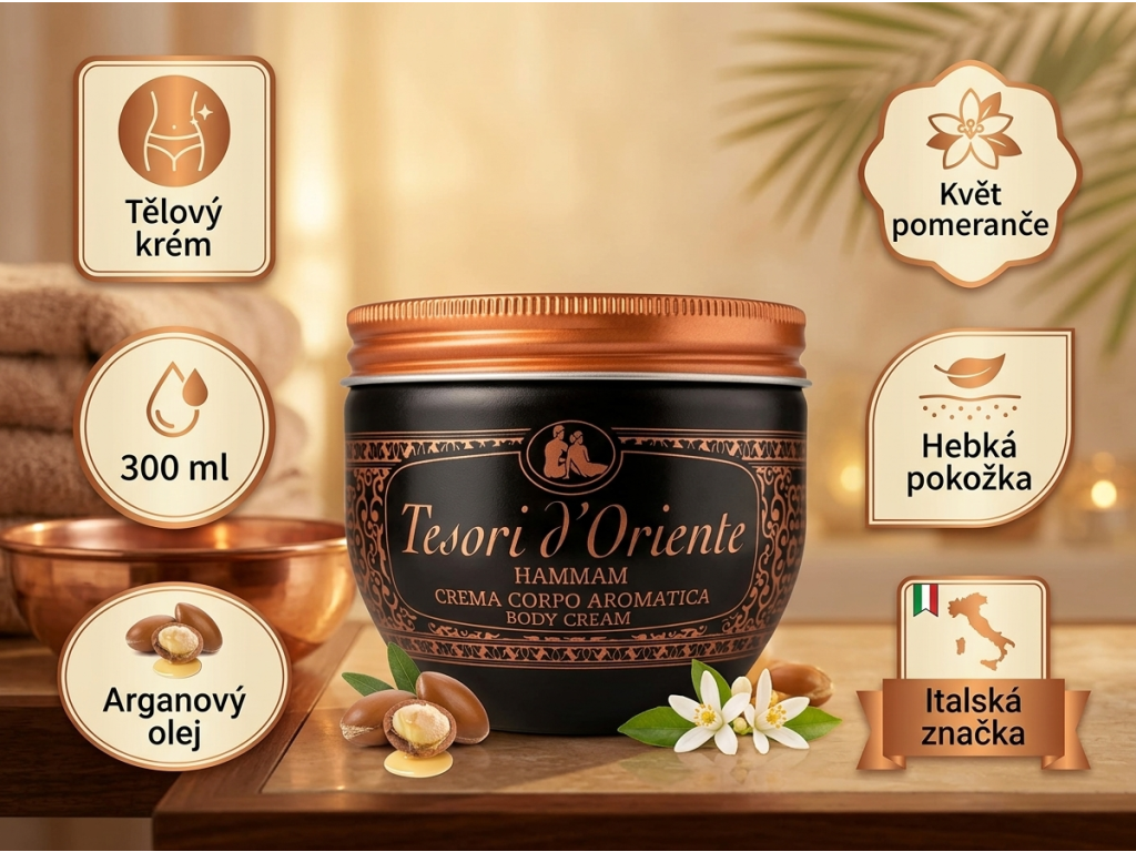 Tesori d'Oriente Hammam - přehled výhod