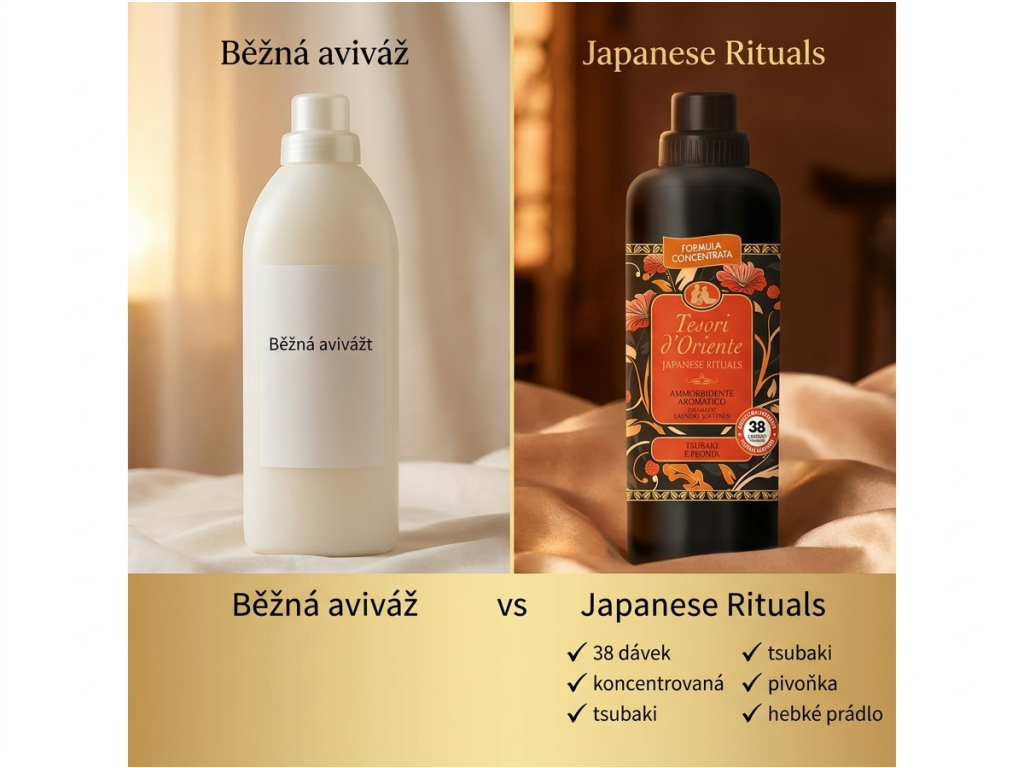 Srovnání aviváže Tesori d'Oriente Japanese Rituals
