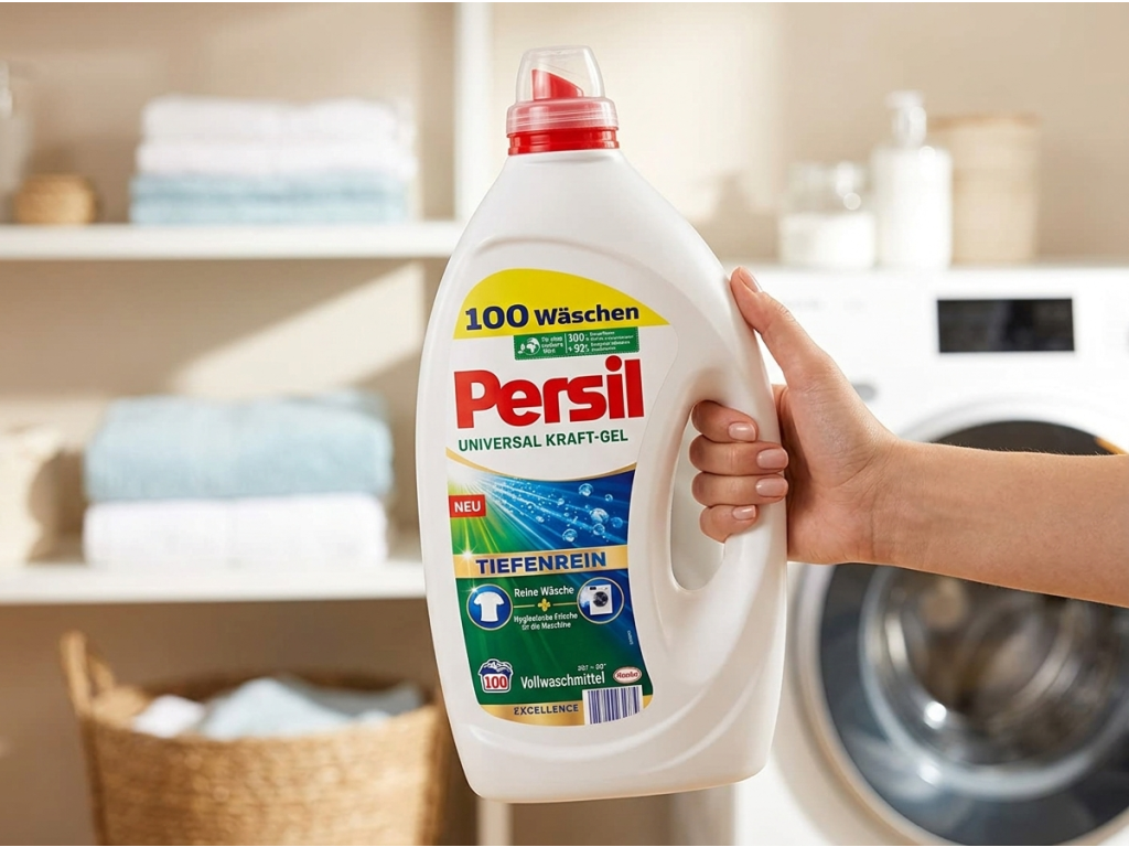 Persil prací gel Tiefenrein - balení v ruce