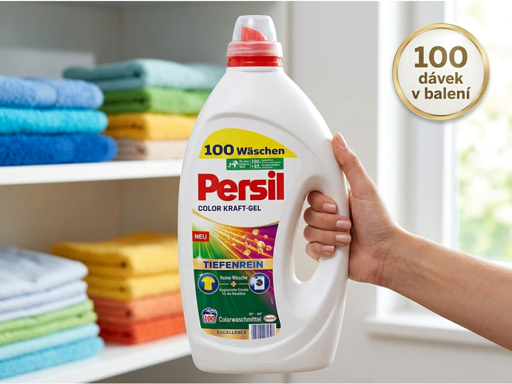 Persil Color prací gel v ruce