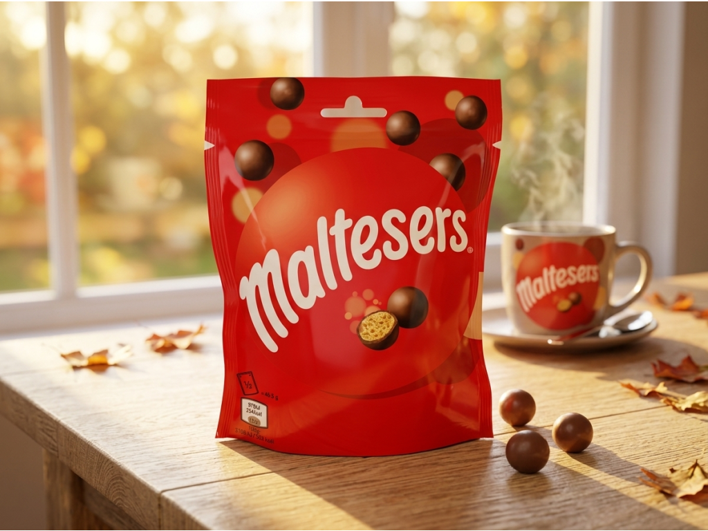 Maltesers 93 g v přírodním prostředí u kávy