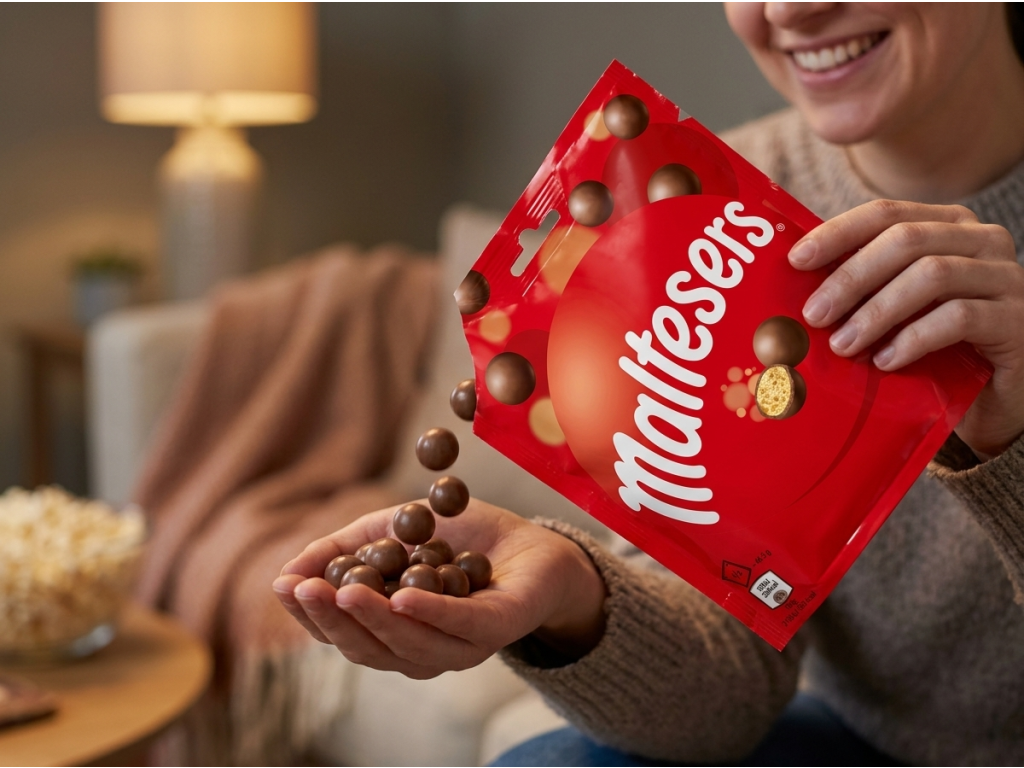 Maltesers 93 g při sdílení a mlsání