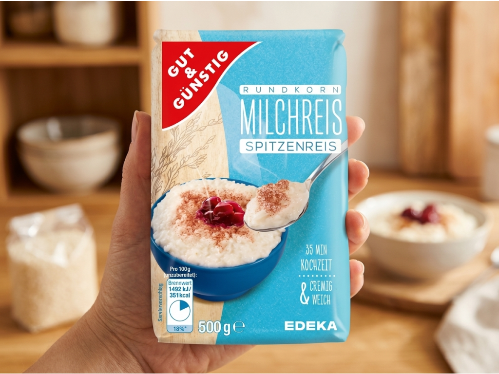 G&G Mléčná rýže 500g v ruce