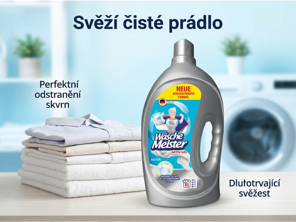 Wasche Meister prací gel v prádelně