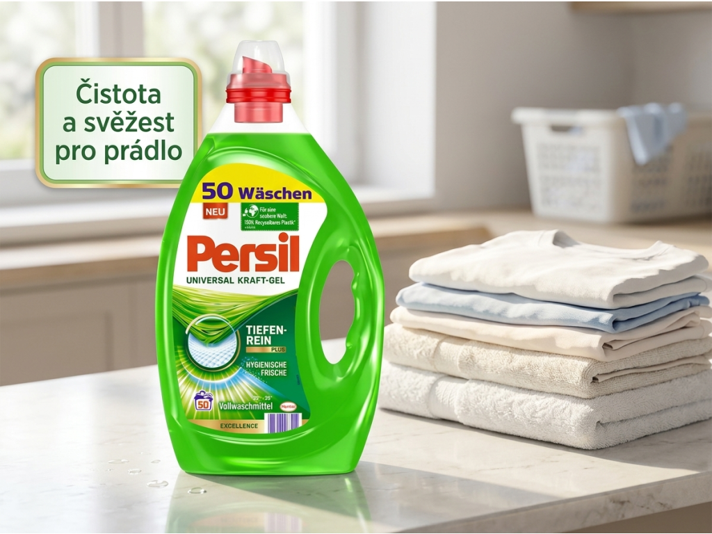 Persil Universal Kraft-Gel a čisté prádlo