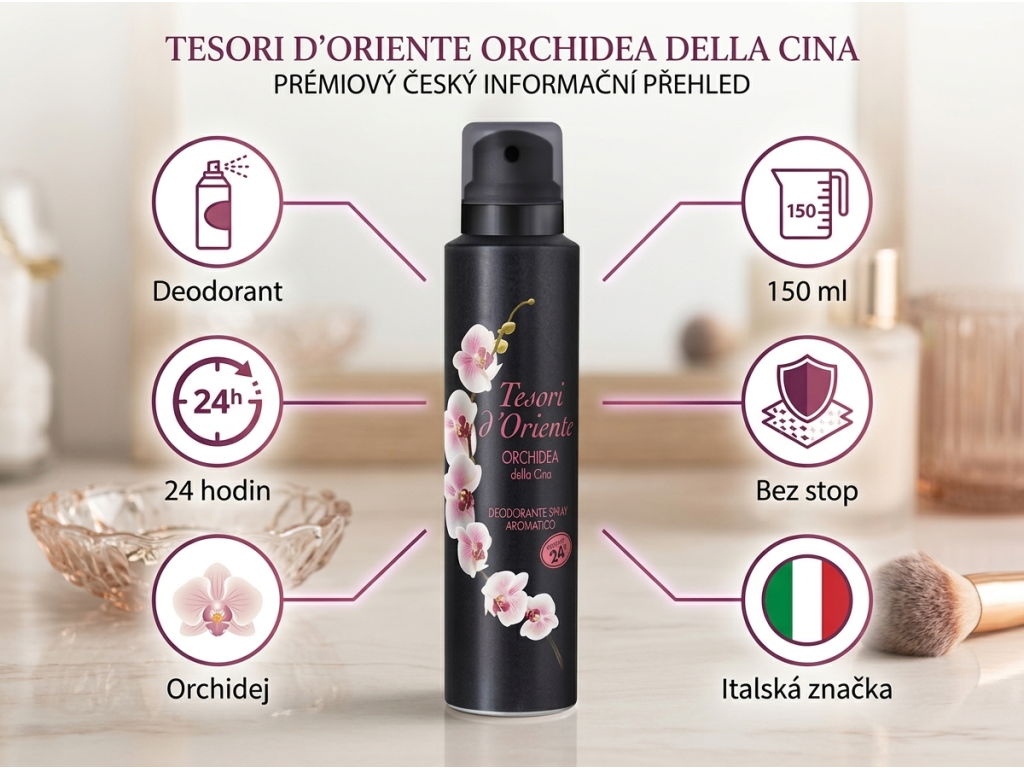 Tesori d'Oriente Orchidea deodorant - přehled výhod