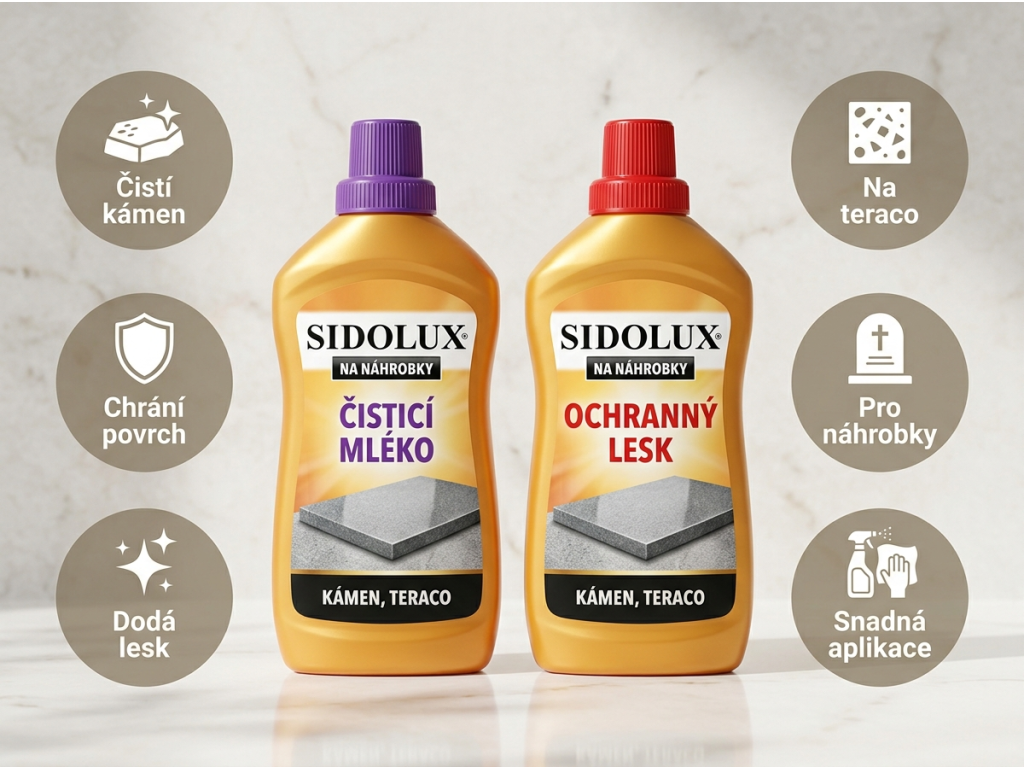 Sidolux DUOPACK na náhrobní kameny - infografika