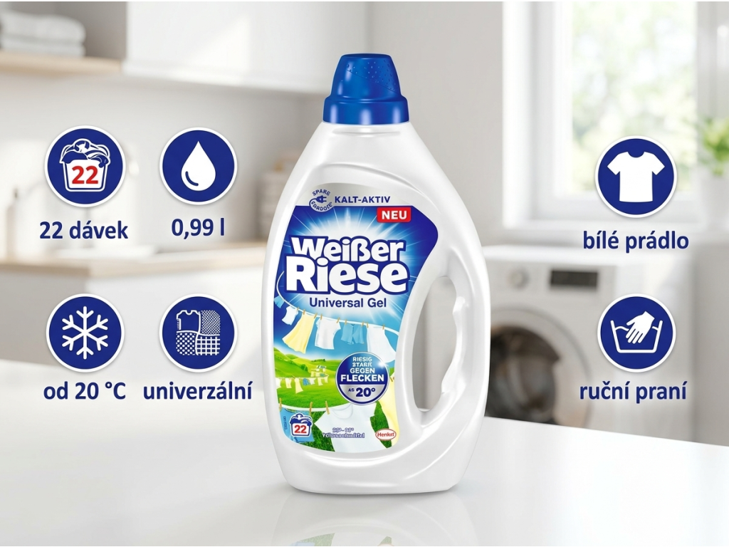 Weisser Riese Universal Gel - infografika