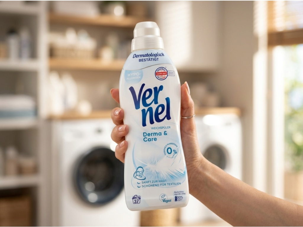 Vernel Derma & Care Aviváž Sensitiv v ruce