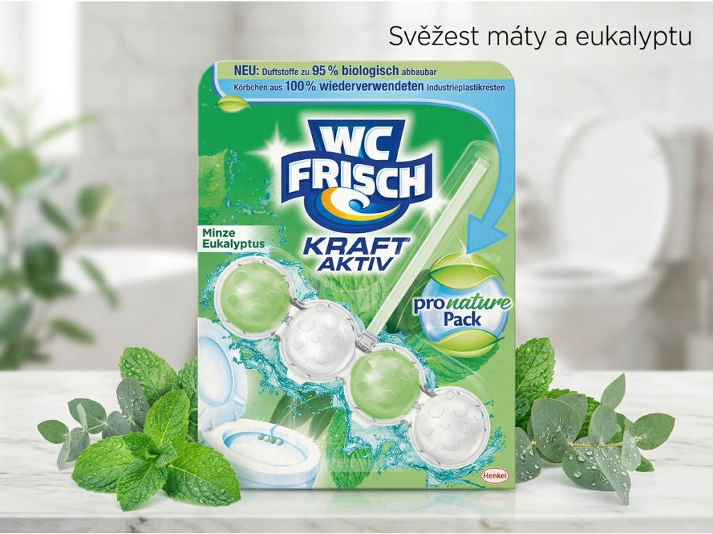 WC Frisch máta a eukalyptus v koupelně