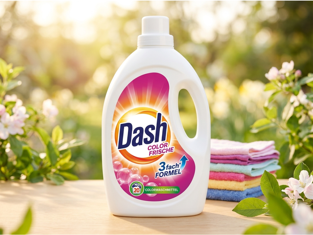 Dash Color prací gel na barevné prádlo 1,1 l 20 praní - svěžest a čistota