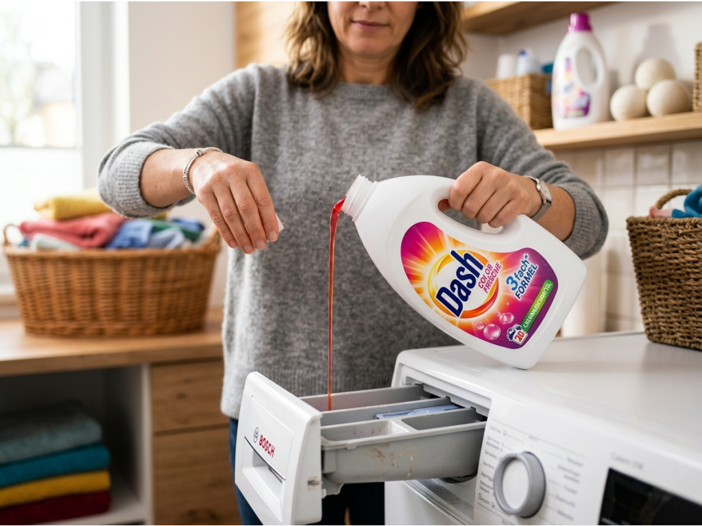 Dash Color prací gel na barevné prádlo 1,1 l 20 praní - dávkování do pračky