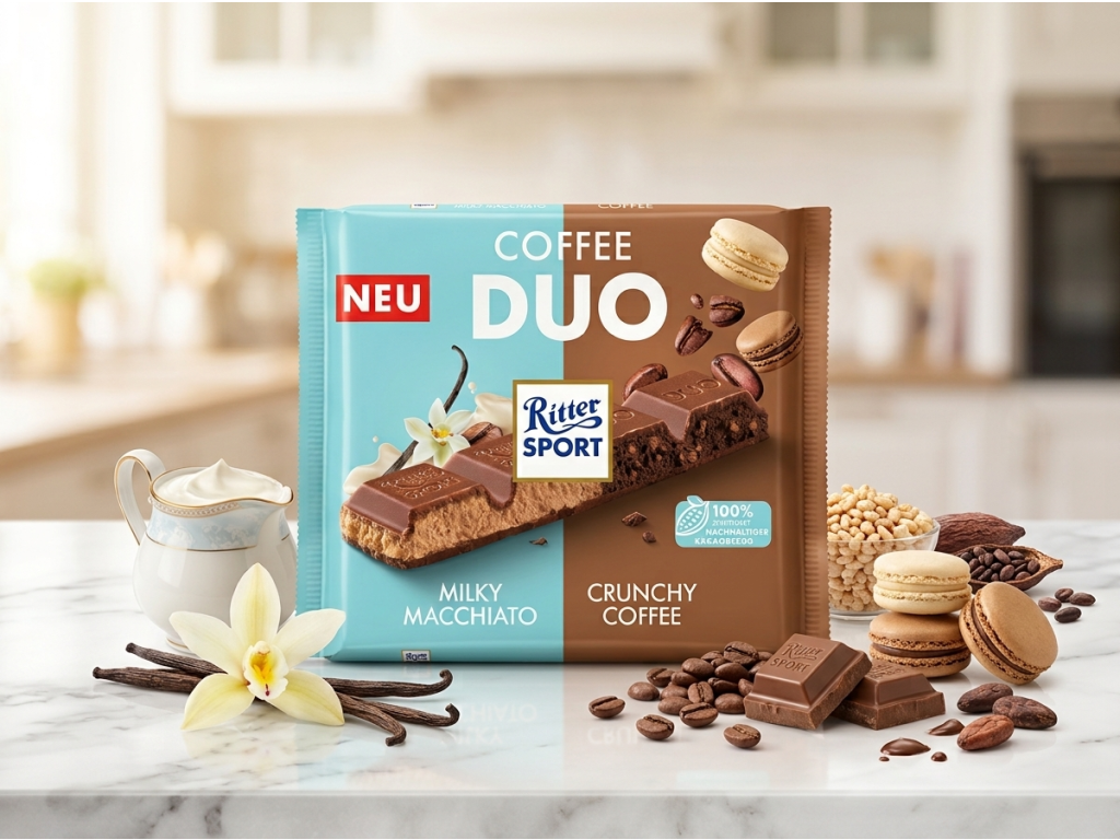 Ritter Sport Coffee Duo s kávou a čokoládou