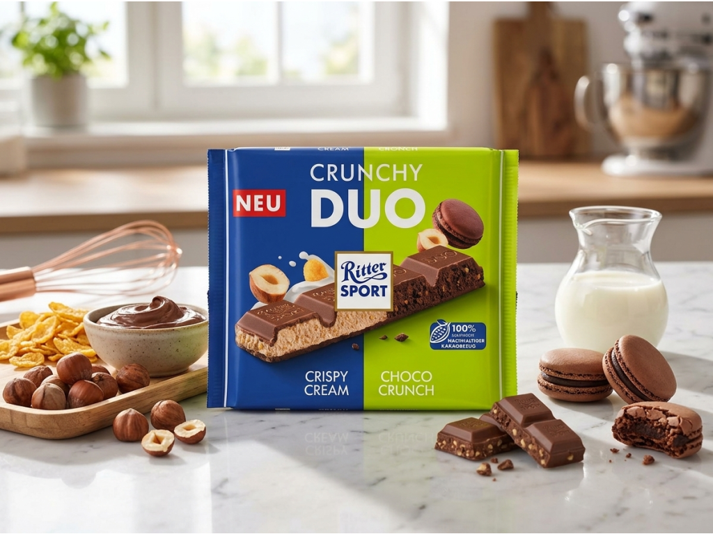 Ritter Sport Crunchy Duo s oříšky a čokoládou