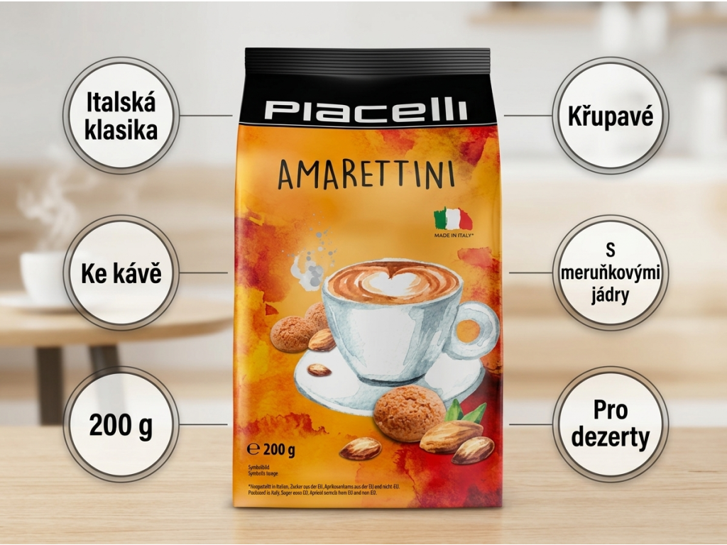 Piacelli Amarettini - přehled výhod