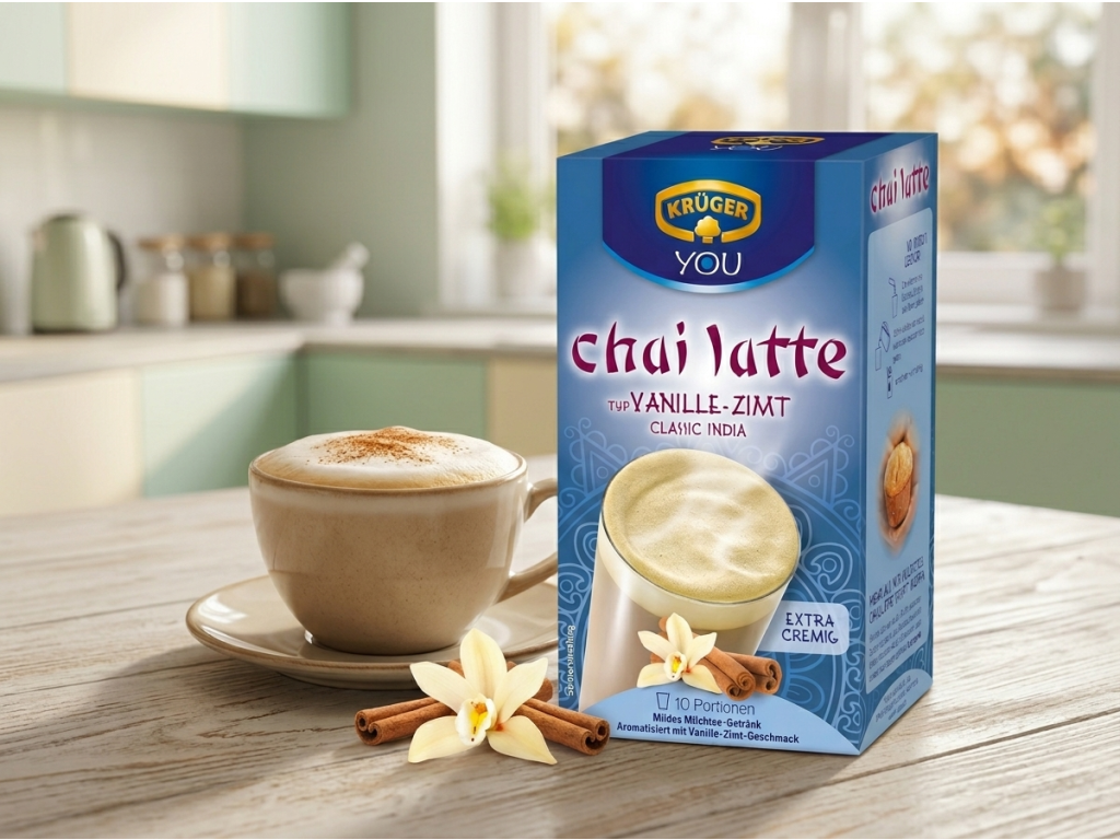 Krüger YOU chai latte Vanilka a skořice - hřejivá chuť