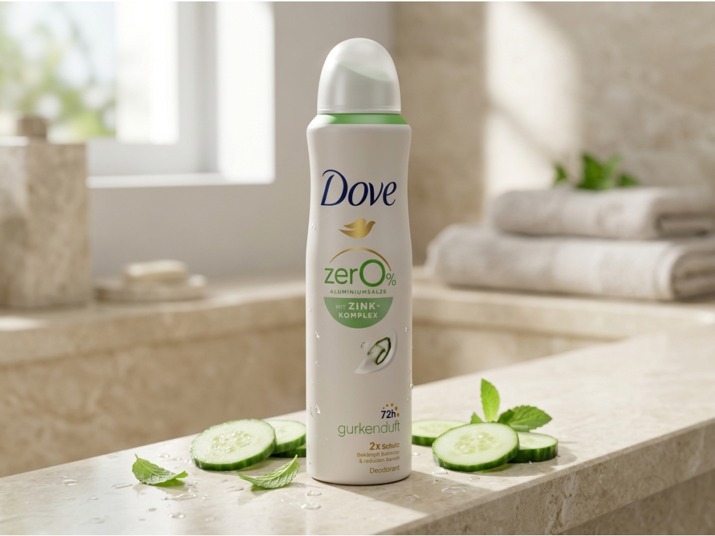 Dove deodorant ve spreji se zinkovým komplexem a vůní okurky 150 ml - svěží okurková vůně
