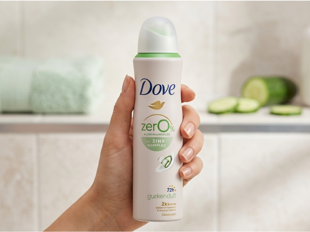 Dove deodorant ve spreji se zinkovým komplexem a vůní okurky 150 ml - balení do ruky